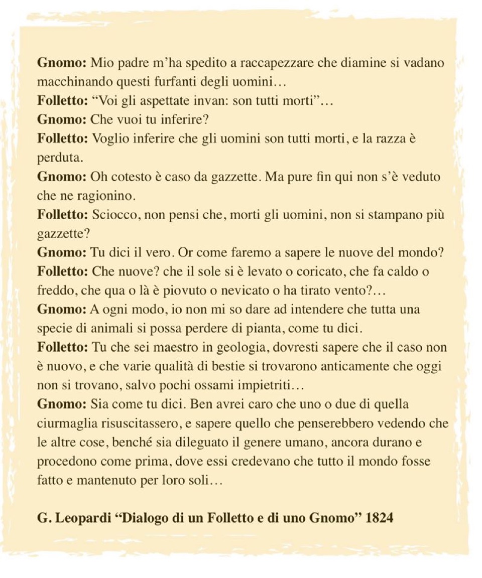 Leopardi dialogo folletto